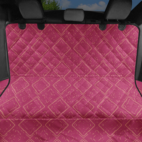 Image of Raspberry Sorbet & Burnt Coral Pet Seat Covers