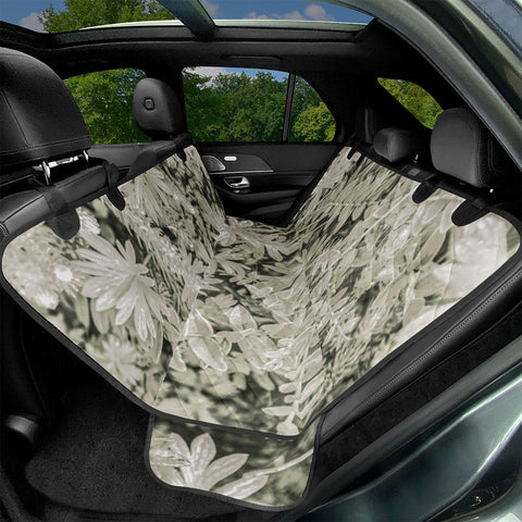 Image of Pale Tropical Floral Print Pattern Pet Seat Covers