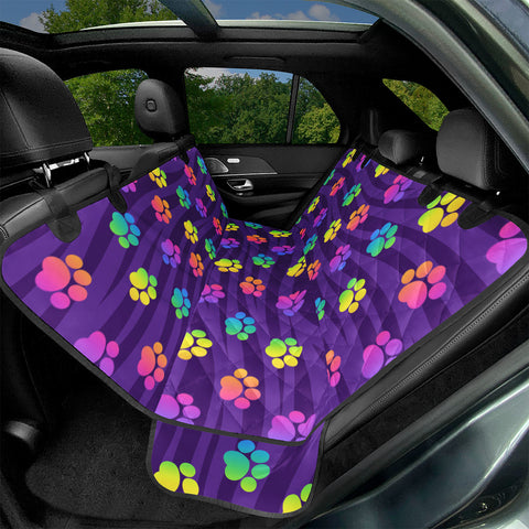 Image of Funky Rainbow Pattern Pet Seat Covers