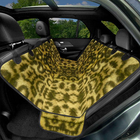 Image of Cat And Furry Kittens In Artificial Fluffy Fur Pet Seat Covers