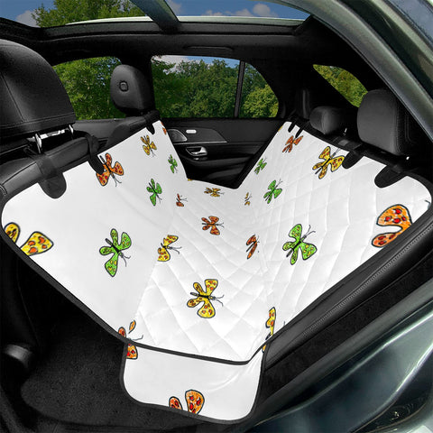 Image of Butterfly Cartoon Drawing Motif  Pattern Pet Seat Covers