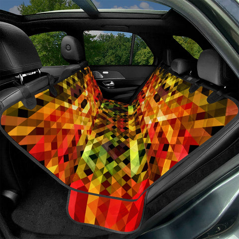 Image of Mosaic Fire Pet Seat Covers