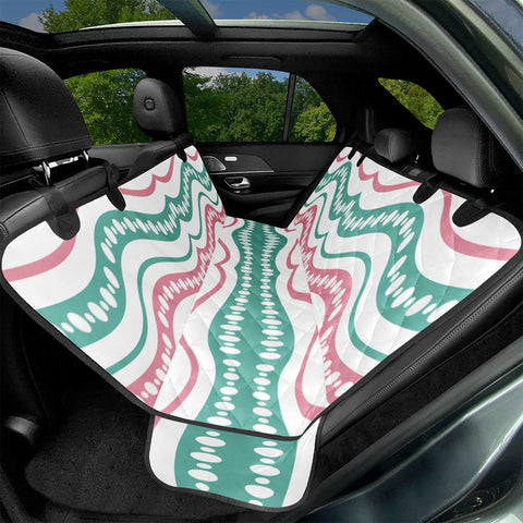 Image of Waving Lines Vivid Print Pattern Pet Seat Covers