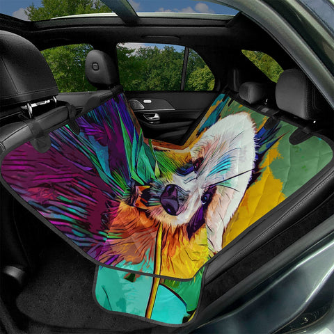 Image of Rainbow Panda Pet Seat Covers