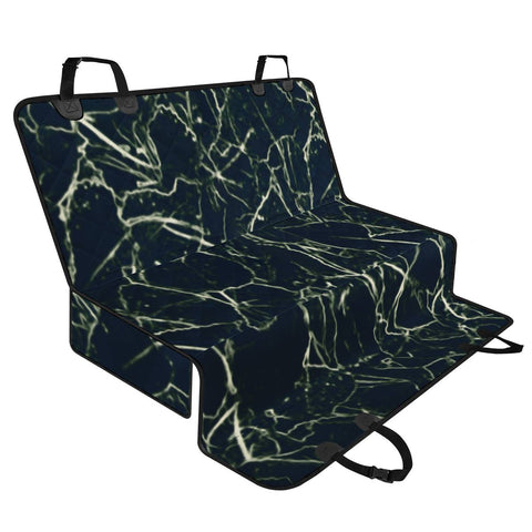 Image of Neon Silhouette Leaves Print Pattern Pet Seat Covers