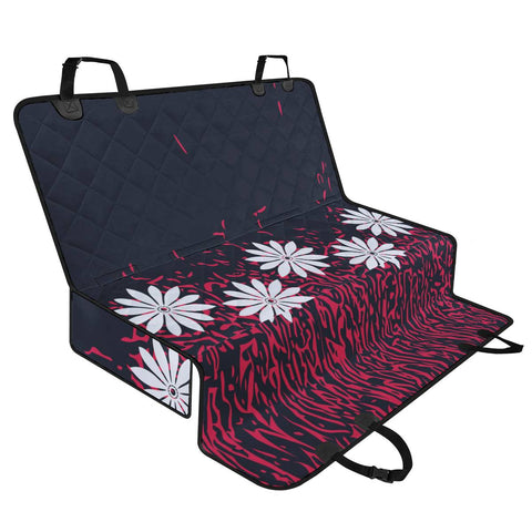 Image of Navy Blazer & Fiery Coral Pet Seat Covers