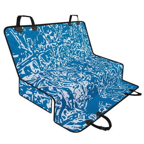 Image of Brilliant White & Blue Pet Seat Covers