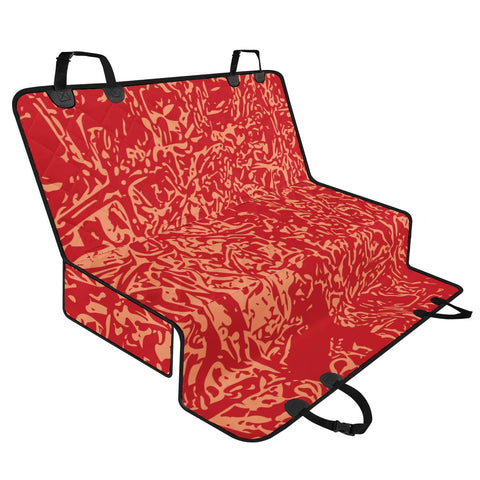 Image of Flame Scarlet & Cantaloupe Pet Seat Covers