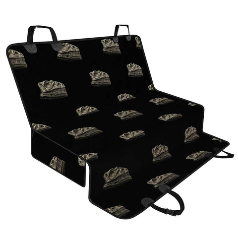 Image of Dinosaur Skeleton Head Motif Pattern Pet Seat Covers
