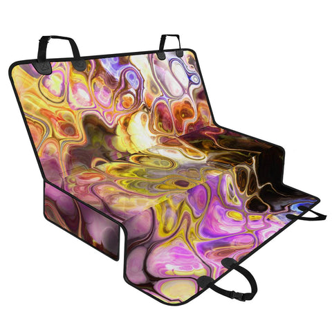 Image of Colorful Marble Design Pet Seat Covers