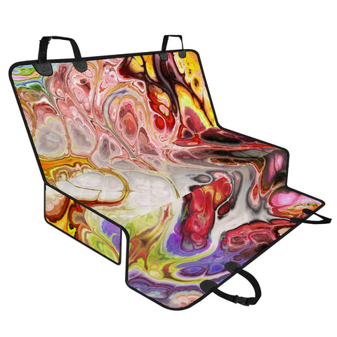 Image of Colorful Marble Design Pet Seat Covers