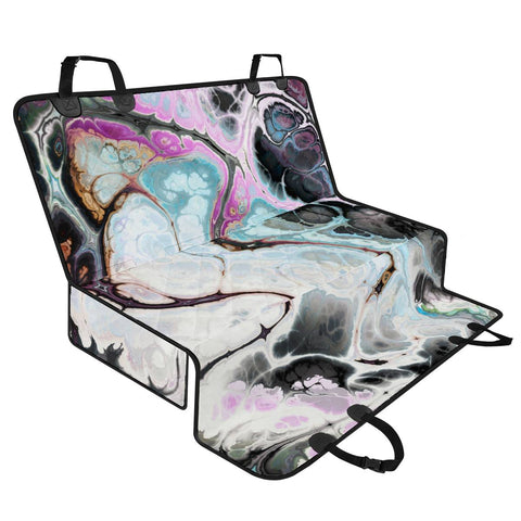 Image of Colorful Marble Design Pet Seat Covers