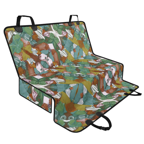 Image of Multicolored Collage Print Pattern Mosaic Pet Seat Covers
