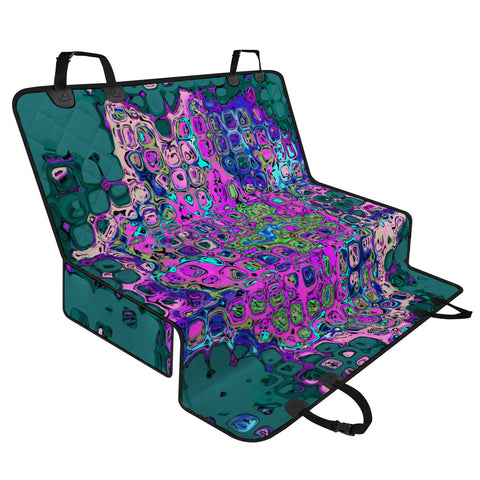 Image of Abstract Bumpy Glass Multicolored Pattern 2 Pet Seat Covers