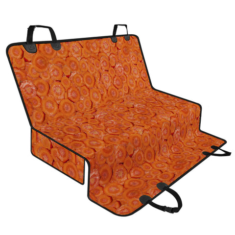 Image of Carrot Pieces Motif Print Pattern Pet Seat Covers