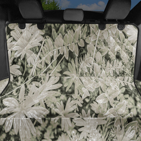 Image of Pale Tropical Floral Print Pattern Pet Seat Covers