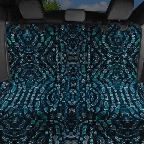 Image of Fancy Stone Mosaic Print Pattern Pet Seat Covers