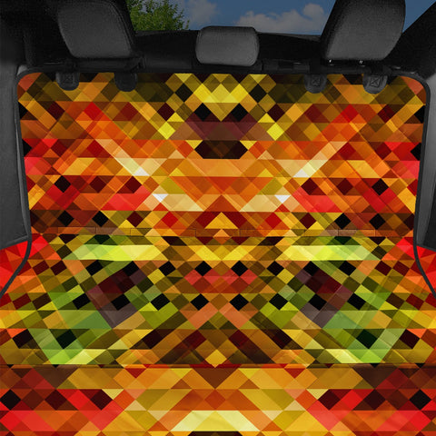 Image of Mosaic Fire Pet Seat Covers