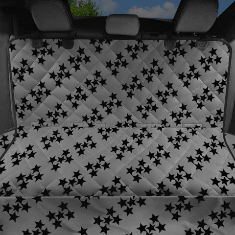 Image of Pattern Etoiles Noir/Gris Pet Seat Covers