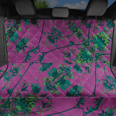 Image of Modern Floral Collage Pattern Pet Seat Covers