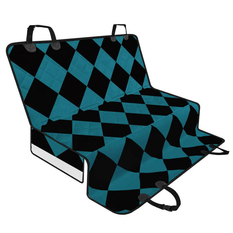 Image of Blue Checkered Pet Seat Covers