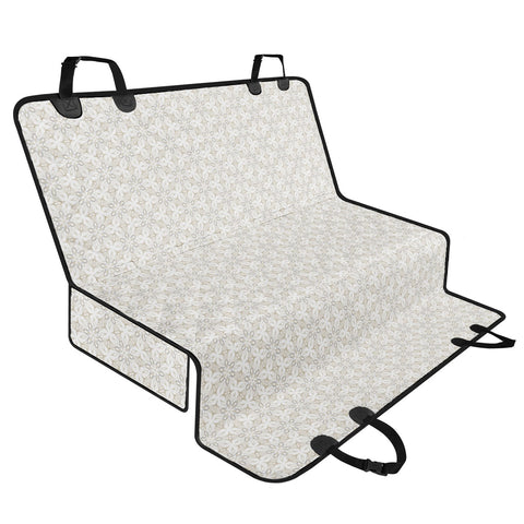 Image of Pattern Motif Formes Beige Pet Seat Covers