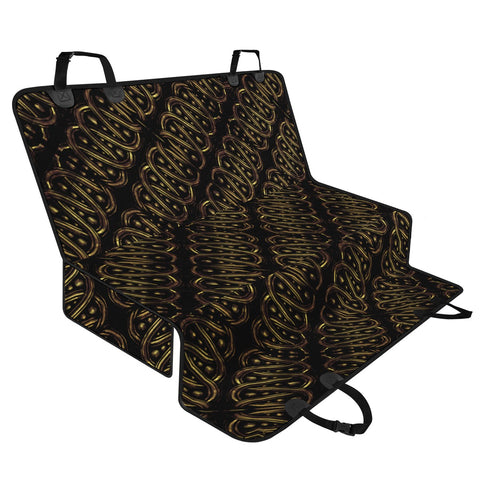 Image of Golden Interlace Pattern Design Pet Seat Covers