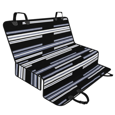 Image of Modern Geometric Stripes Design Pet Seat Covers