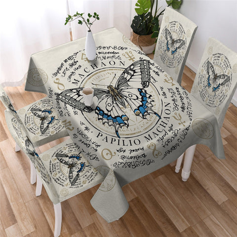 Image of Butterfly Waterproof Tablecloth  07