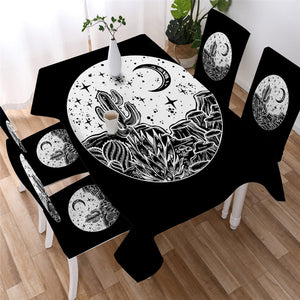 Star Moon - Mandala Waterproof Tablecloth  19