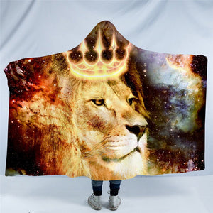 Holly Lion Cosmic Hooded Blanket