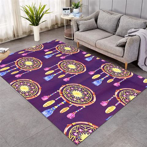 Image of Colorful Blone Dream Catchers Rug