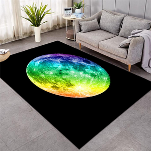 Rainbow Color Moon Rug