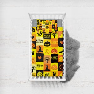 Happy Halloween SWCC1360 Crib Bedding, Crib Fitted Sheet, Crib Blanket