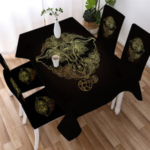 Star Moon - Mandala Waterproof Tablecloth  07