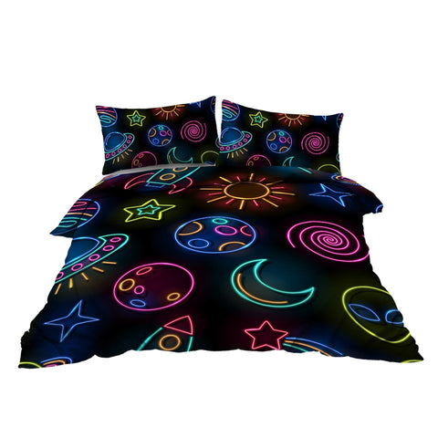 Image of Alien Bedding Set Stars Moon