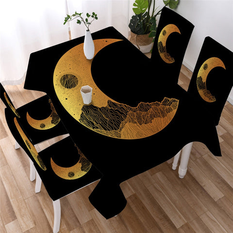Image of Star Moon - Mandala Waterproof Tablecloth  17