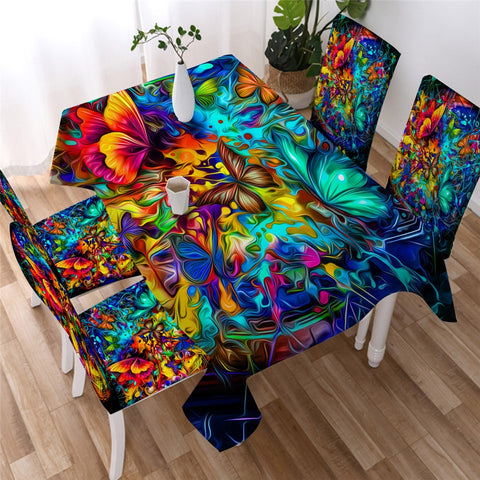 Image of Butterfly Waterproof Tablecloth  02