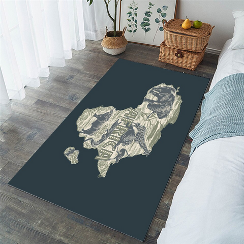 Image of Africa Continent Rug