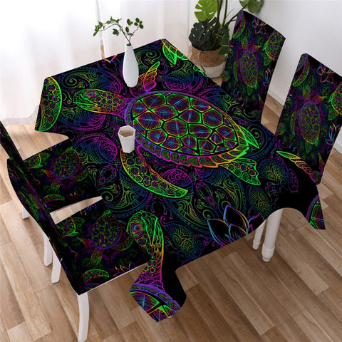 Image of Sea Turtle Waterproof Tablecloth  03