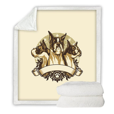 Image of Cool Bulldogs Cozy Soft Sherpa Blanket