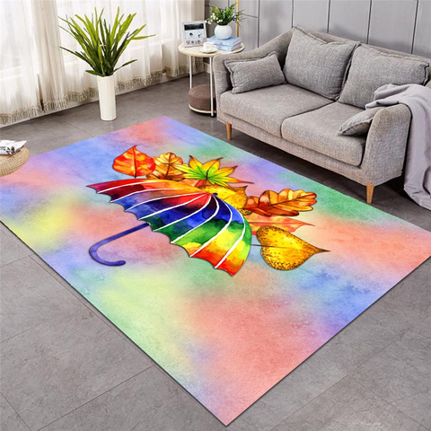 Image of Multicolor Umbrella Dreamy Rug