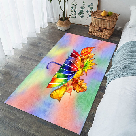 Image of Multicolor Umbrella Dreamy Rug