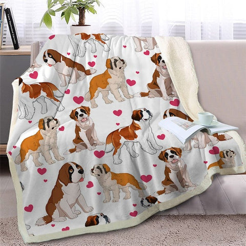 Image of Funny Beagle Dogs Soft Sherpa Blanket