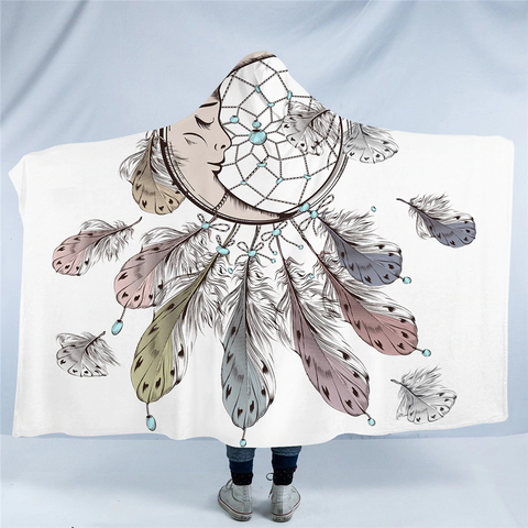 Image of Moon Catcher Hooded Blanket