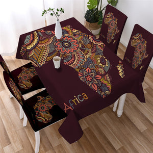 Geometric Ethnic African - Egyptian Waterproof Tablecloth  08