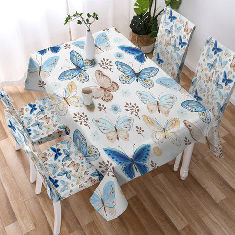 Image of Butterfly Waterproof Tablecloth  01