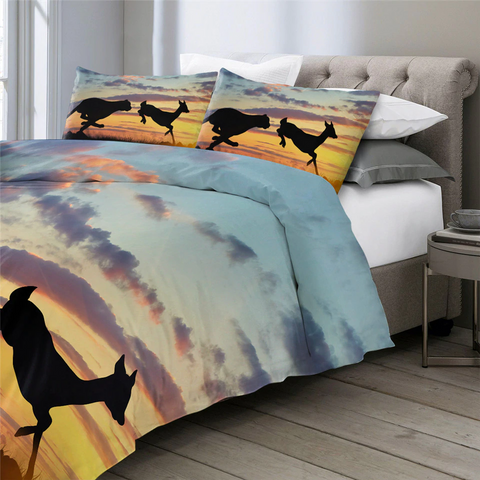 Image of Cheetah Hunting Comforter Set - Beddingify