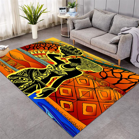 Image of African Fruit Lady Rug
