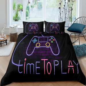 Time To Play Neon Bedding Set - Beddingify